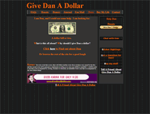 Tablet Screenshot of givedanadollar.com